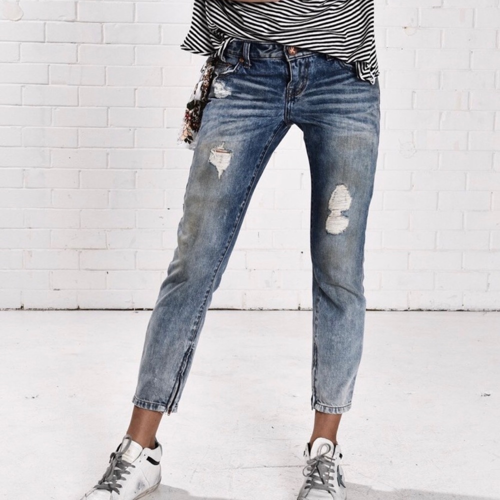 One Teaspoon Freebird bird jeans